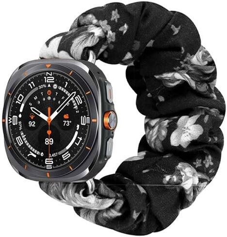 Compatible with Samsung Galaxy Watch 7 Ultra Bands 47mm, Scrunchie Smartwatch Replacement Elastic Scrunchie Strap for Samsung Watch Ultra 2024 Men Women in Saudi Arabia
