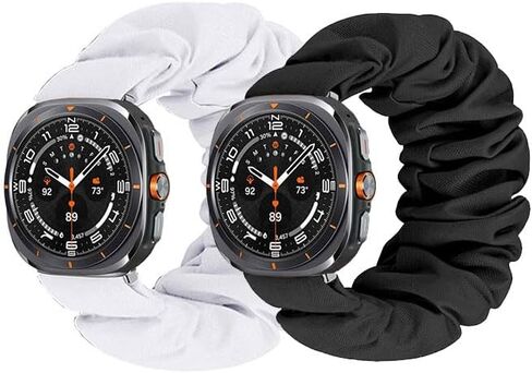 Compatible with Samsung Galaxy Watch 7 Ultra Bands 47mm, Scrunchie Smartwatch Replacement Elastic Scrunchie Strap for Samsung Watch Ultra 2024 Men Women in Saudi Arabia