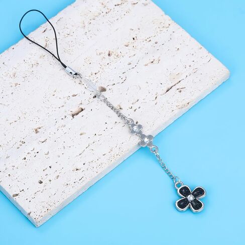 Four Leaf Clover Phone Charm - Cartoon Anime Lucky Flower Pendant - Cell Phone Strap Keychain Bag Charm Car Accessory in Kuwait