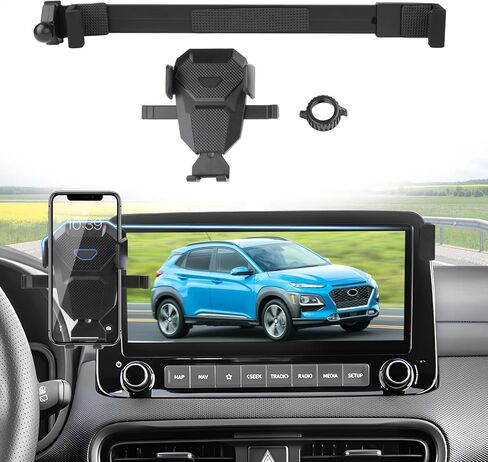 حامل هاتف السيارة لـ Hyundai Kona 2018-2023 ، MPS GPS Kona Phone Mount لشاشة 10.25 بوصة ، وقصة هاتف مستقر خالية من اليدين لجميع الهواتف in Kuwait