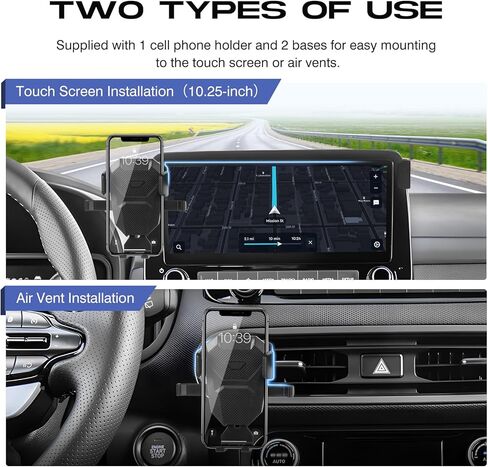حامل هاتف السيارة لـ Hyundai Kona 2018-2023 ، MPS GPS Kona Phone Mount لشاشة 10.25 بوصة ، وقصة هاتف مستقر خالية من اليدين لجميع الهواتف in Kuwait