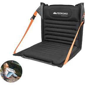 Inflatable Folding Seats, Portable Chairs with Back Support, Foldable and Lightweight Seats for Camping/Sporting Events, Stadium Seats with Storage Bag Lounge Chair