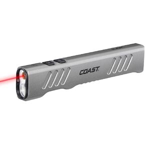 Coast Slayer Laser 1000 Lumen USB-C Rechargeable LED Flashlight with Pocket Clip - 5 mW Laser, 650 nm Wavelength