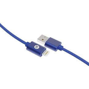 IEN-BC10L-BL Charge & Sync Braided Lightning to USB Cable, 10ft (Blue)