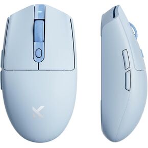 G3 Ultra Wireless Gaming Mouse ， Dual 8K Rould Rate Focus Pixart Paw 3395 Sensor Optical-26k DPI ، 64G Ultra Lightwight ، Tri-Mode Connection ، Blue