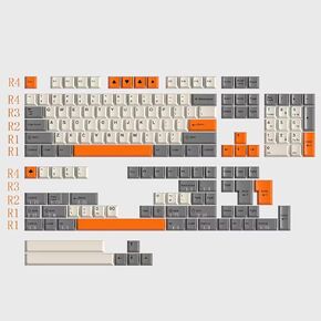 163 Keys Classic Blue Keycaps Cherry Doubleshot Keycaps Set Fit for ISO ANSI 95% 75% 65% 60% Mechanical Keyboard Cherry Mx Gateron Switches