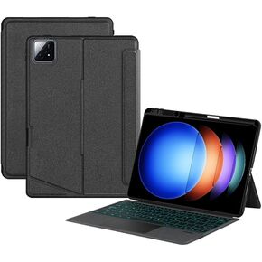 Keyboard Case Compatible with Xiaomi Poco Pad/Redmi Pad Pro 12.1", Bluetooth Magnetic Detachable Keyboard with Touchpad, Case with Portrait/Landscape Viewing
