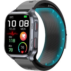 Blood Pressure Smart Watch (Answer/dial Call), 2.01" Enlager HD Screen,One -Click SOS, Heart Rate/Blood Oxygen/Sleep Monitor, Multiple Movement Activity Tracker
