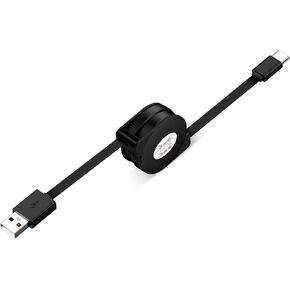 Samsung Fast Charging USB Type C Cable for Samsung Galaxy S25+/A16 5G/A25/A35/A54/A15/S24 Ultra/S23 FE/S22,iPhone 16 Pro Max/15 Plus,3FT Retractable Car Charger Cord USB to USB C Android Phone Charger