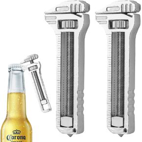 مفتاح Mini Multitool ، أداة سبيكة قابلة للتعديل مقاومة للتآكل مقاوم للصدأ ، وأداة متعددة الأغراض ، مثل فتحات الزجاجة ، ومستحضر الأظافر ، والفرار ، وهدية السلسلة الرئيسية للرجال ، الأب ، الأب
