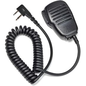 HYS Shoulder Speaker Mic with Rotating Clip for GMRS GXT1000VP4 and All Midland Radios, Remote Speaker Microphone with Push-to-Talk Button for 2pin Midland GMRS/FRS Handheld Radios