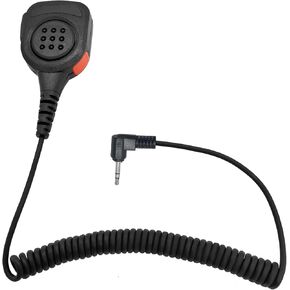 1 Pin 2.5mm Shoulder Speaker Mic Lapel Microphone for Motorola Talkabout Walkie Talkie mh230r fr60 mr350r t470 t380 t100 t200tp t260tp t2xx t460 t600 h2o t605 t7100 t472 t800 Radios Mic (Orange)