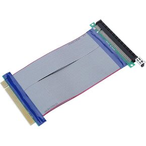 Dilwe 19CM PCI E Riser Card Extender Soft Flat Extension Cable, for 1U 2U Server Expansion