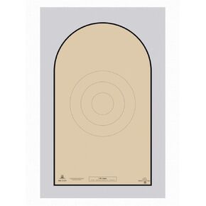 D-1 Shooting Target - Paper Target - Action Pistol - 23" x 35"- Bianchi Cup