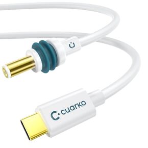 Starlink Mini USB C Power Cable, USB C to DC 6.5FT/2M 100W+ Input Replacement [Gold-Plated, High-Speed Transmission] Starlink Mini Accessories Waterproof (White)