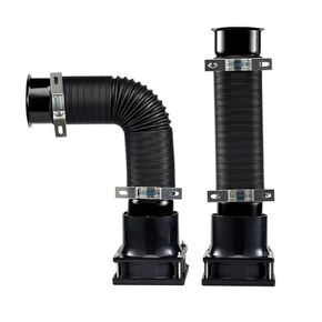2PCS Simulation Turbine Intake Pipe Wind Sense Simulator Wind Speed Change on Steering Wheel of Racing Game PC USB for Logitech/Thrustmaster/fanatec G923 G920 G29 Intake Pipe (Red)