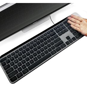 Premium Ultra Thin Silicone Keyboard Protector，Compatible with Logitech Craft、Logitech MX Ergonomic Wireless Keyboard，US Layout,Waterproof Dustproof (Transparent)