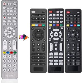 Universal Remote Control for TVs, DVD/Blu-Ray Player, Streaming Players, Soundbar Speaker, Cable Box, Satellite-Easy Paired 8 in 1 Universal Remote with Backlit Buttons