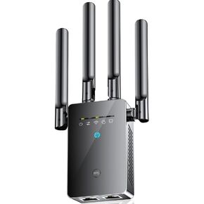 0107 WiFi Extender Signal Booster, Long Range Internet Booster Extender for Home, Wireless WiFi Repeater with Ethernet Port in Kuwait