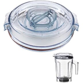 Lids Fit for Vitamix Parts,Fit For Vitamix Ascent Series Lid,64oz Low Profile Container Clear Lid Fits for Vitamix A3500 A3300 A2500 Venturist Pro Pitchers,Fit For Vitamix Lid Replacement