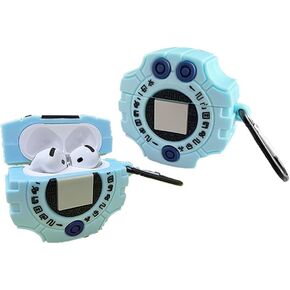 New Silicone Headphone Cover for AirPods 4,Cute Cartoon Digimon Monster Digivice Design for AirPods 4th Generation Charging Case(2024) for Boys Girls