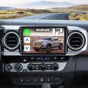 Car Radio Stereo for Toyota Tacoma 2016-2020: 2+64G Android 12 Touch Screen Head Unit with Wireless Carplay and Android Auto, 5G WiFi/GPS/Bluetooth/FM/Backup Camera in Kuwait