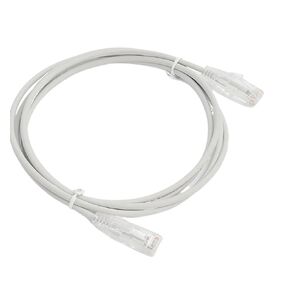 Cat6A Patch Net Cable, UTP 28AWG 10G Pure Bare Copper RJ45 Ethernet Cable, Ultra Thin, Hyper Super Flexible Slim Cord, Dia3.8mm, for Router, ADSL, Modem, Laptop, PC, TV, POE system, Printer (2m)