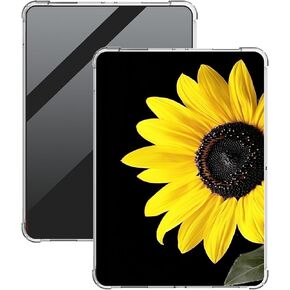 Yellow Sunflower Clear Case for 7" All-New Kindle Paperwhite (12th Generation,2024)&Kindle Colorsoft Signature Edition 7" Lightweight Transparent TPU Shockproof Protective Cover