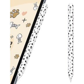 AZF Fishbone Pattern Pencil Case for Apple Pencil 2nd Generation Case, Comfortable Grip, Side Thin Silicone Sleeve, Support Magnetic Attachment. (Black)
