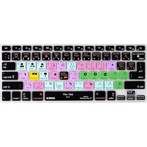 XSKN Final Cut Pro X English Silicone Shortcuts Keyboard Cover Skin Protector for MacBook Air MacBook Pro 13 15 17 Inch (US/EU Keyboard)