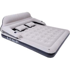 Queen Size Inflatable Air Mattress Sofa Bed for Camping with Adjustable Back Sofa（No Air Pump）