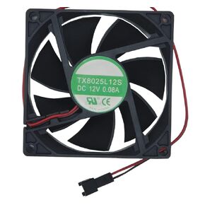 Joshua Adams TX8025L12S 12V 0.08A 8025 8cm Silent Cooling Fan