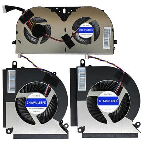 Replacement CPU+GPU+N422 New Cooling Fan for MSI GT76 MS-17H1 17H2 17H3 RTX2080 PABD0A308SH N422 DC5V 1A PABD18525BH N423 DC12V 1.2A PABD18525BH N424 DC12V 1.2A Fan