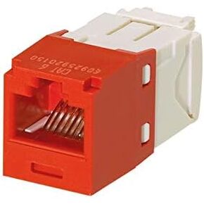 Panduit Mini-Com TX6 Plus Giga-Channel Cat6 Jack, Red, Box of 50 CJ688TGRD