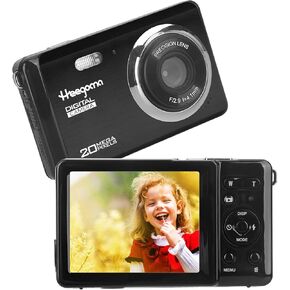 Digital Camera, FHD 1080P Camera, Digital Point and Shoot Camera with 18X Zoom Anti Shake, Compact Small Camera for Boys Girls Kids