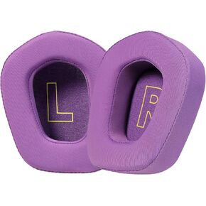 JHK Headphone Replacement Ear Pads for G733 Gaming Headset, Ear Pads with Comfort Noise Isolation Foam Ice Silk Fabric Elevate Added Thickness (Purple)