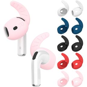[5 Pairs] Ear Hooks Covers for AirPods 4 Sport Anti Slip Ear Tips Cover Anti Scratche Soft Silicone Eartip AirPods 4 Gen Earbuds Accessories Compatible with Apple AirPods 4th Generation (5 colors mix)