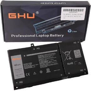 GHU JK6Y6 40Wh 11.25V Battery for Dell Latitude 3410 3510 Vostro 5300 5301 Inspiron 5301 5406