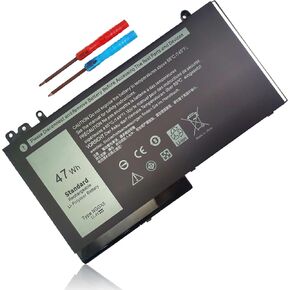 NGGX5 Battery for Dell Latitude E5270 E5570 E5470 47Wh Precision M3510 3510 Series P48F P48F001 P48F002 NGGX5-BTI RDRH9 0RDRH9 W9FNJ XKWC7 XWDK1 JY8D6 954DF 0JY8D6 451-BBUM 451-BBUJ 11.4V