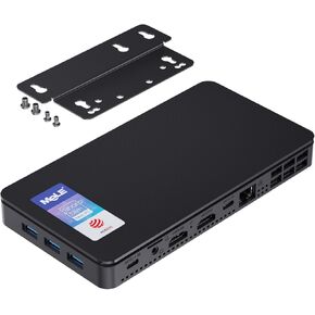 MeLE Reddot Winner Overclock4C N95(up to 3.4GHz) Slim Mini PC 16GB DDR4 512GB Storage Dual HDMI + USB Type C 4K Triple Display 2.4GHz/5GHz WiFi BT5.2 GbE Micro PC, Support Linux Small Desktop Computer