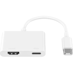 [MFi Certified] USB C to HDMI Digital Av Adapter for iPhone 16, 4K Video & Audio Sync Screen Converter with Type-C Fast Charging Port, NO Delay Play for iPhone/iPad Galaxy to HDTV Projector Monitor/TV