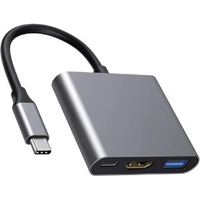 USB C to HDMI Multiport Adapter for iPhone 15 MacBook Pro Air iPad Pro, Apple MFi Certified Type-C Digital AV Hub with 4K@60Hz HDMI, USB 3.0, 100W PD Compatible with Samsung Galaxy, Pixelbook, XPS