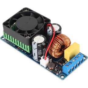 Digital Amplifier Board for DIY Sound System, IRS2092S 500W Single Channel Digital Amplifier Board, Class D HiFi Power Amplifier Board with Cooling Fan.