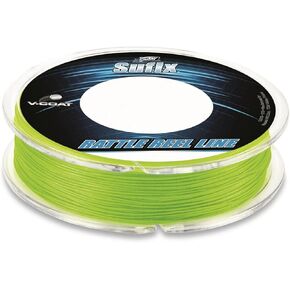 Sufix Rattle Reel Metered V-Coat 20 lb Neon Lime