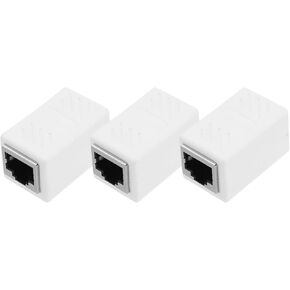 MECCANIXITY 3 Pack RJ45 Ethernet Coupler, Female to Female Cat6 Coupler Ethernet Extension Adapter Network Connector for Cat8/Cat7/Cat6/Cat5e/Cat5,Blue