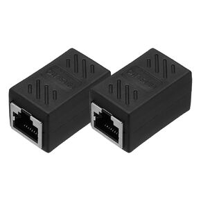 MECCANIXITY 30 Pack RJ45 Ethernet Coupler, Female to Female Cat6 Coupler Ethernet Extension Adapter Network Connector for Cat8/Cat7/Cat6/Cat5e/Cat5,Black