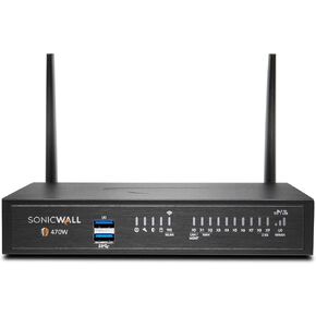Sonicwall TZ470W Total Secure - 1YR Threat Edition (02-SSC-7265) | TZ470W Wireless Network Security Appliance with 1 Year Threat Protection Service Suite | Next-Generation Firewall