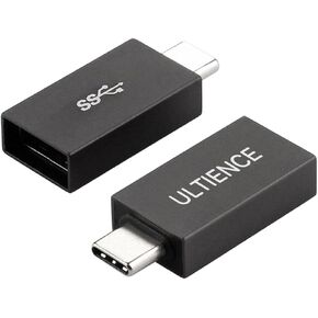 USB C to USB Adapter [2-Pack] | 10Gbps High-Speed USB 3.2 | OTG Support | Compatible with MacBook, iPhone 15, Samsung S24 Ultra, iPad | Durable Straight Design