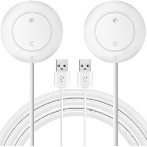 Charger Dock Compatible for Rose Portable Magnetic Replacement Charging Stand Adapter with USB Charging Cable Cord for Rose,White (White&White)