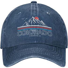 Sefgaen Cap Colorado Mountains Hat Men Dad Hats Trendy Caps Navy Blue